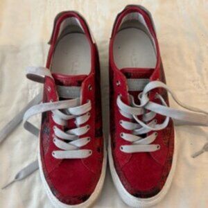 Rag & Bone Red Suede Low-Top Sneakers Size 37.5